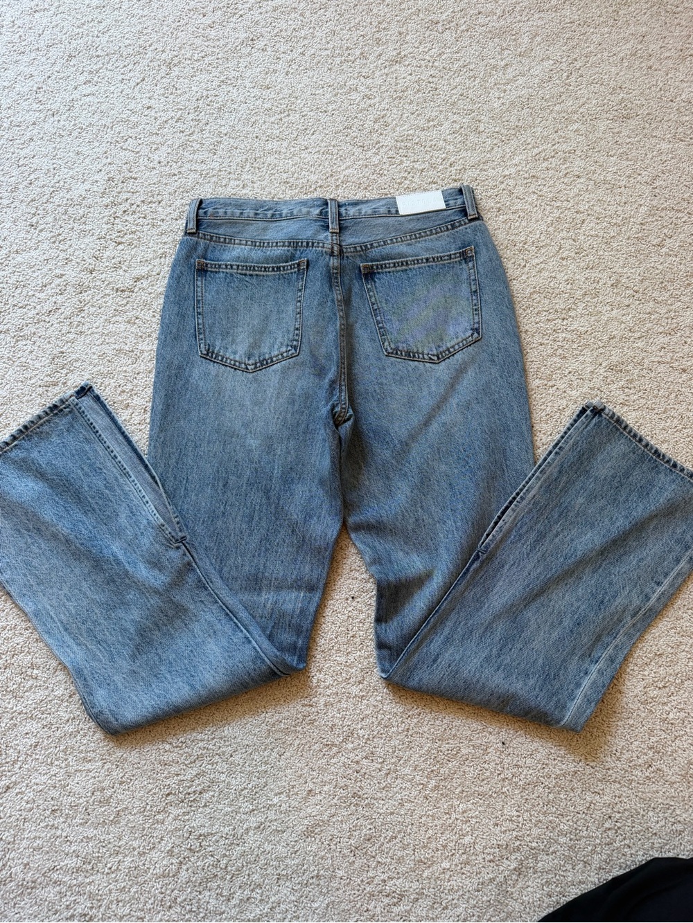PISTOLA Split Hem Straight Leg Jeans Light Wash Size 29